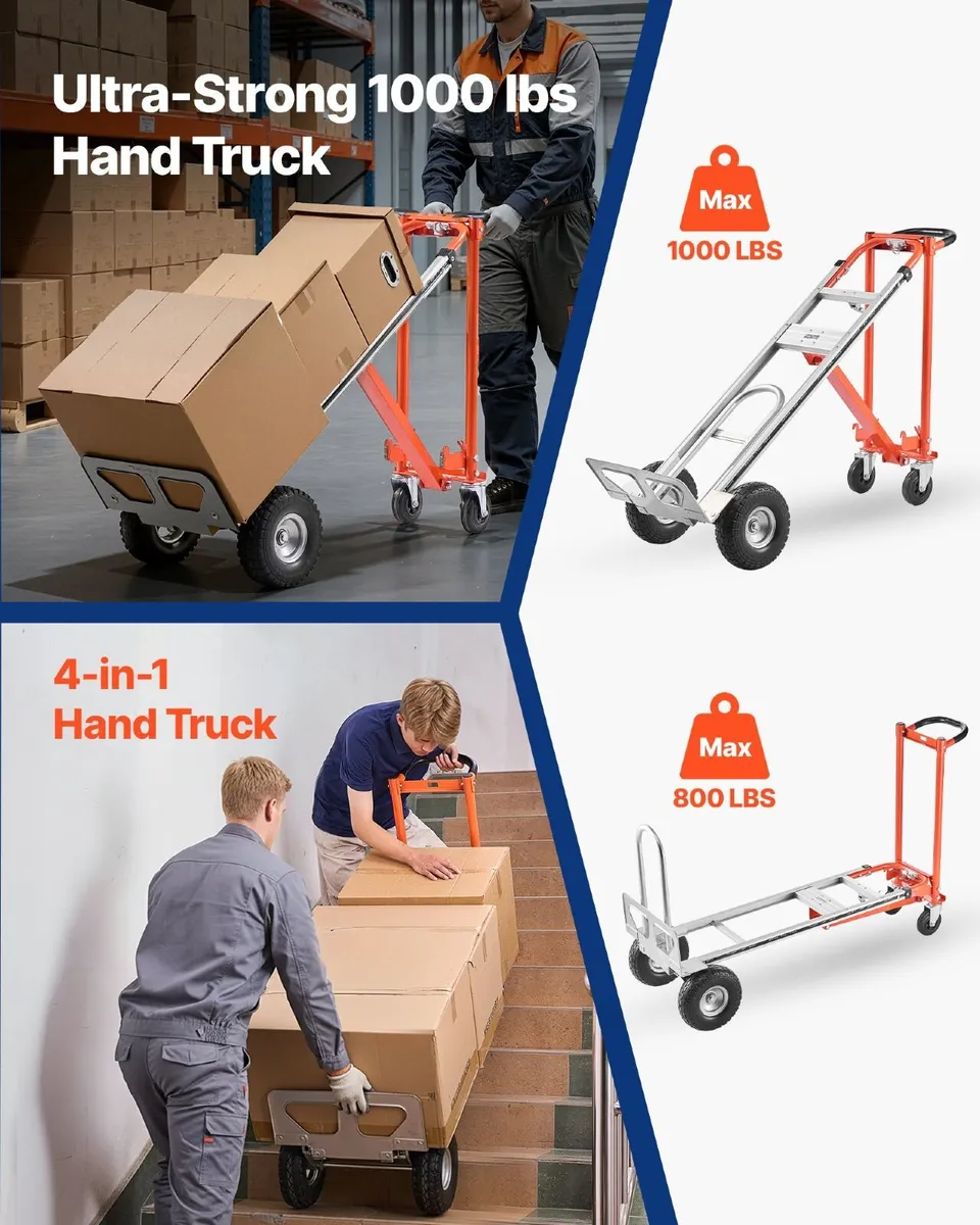 4-in-1 Convertible Hand Truck, 453.6kg - Image 2