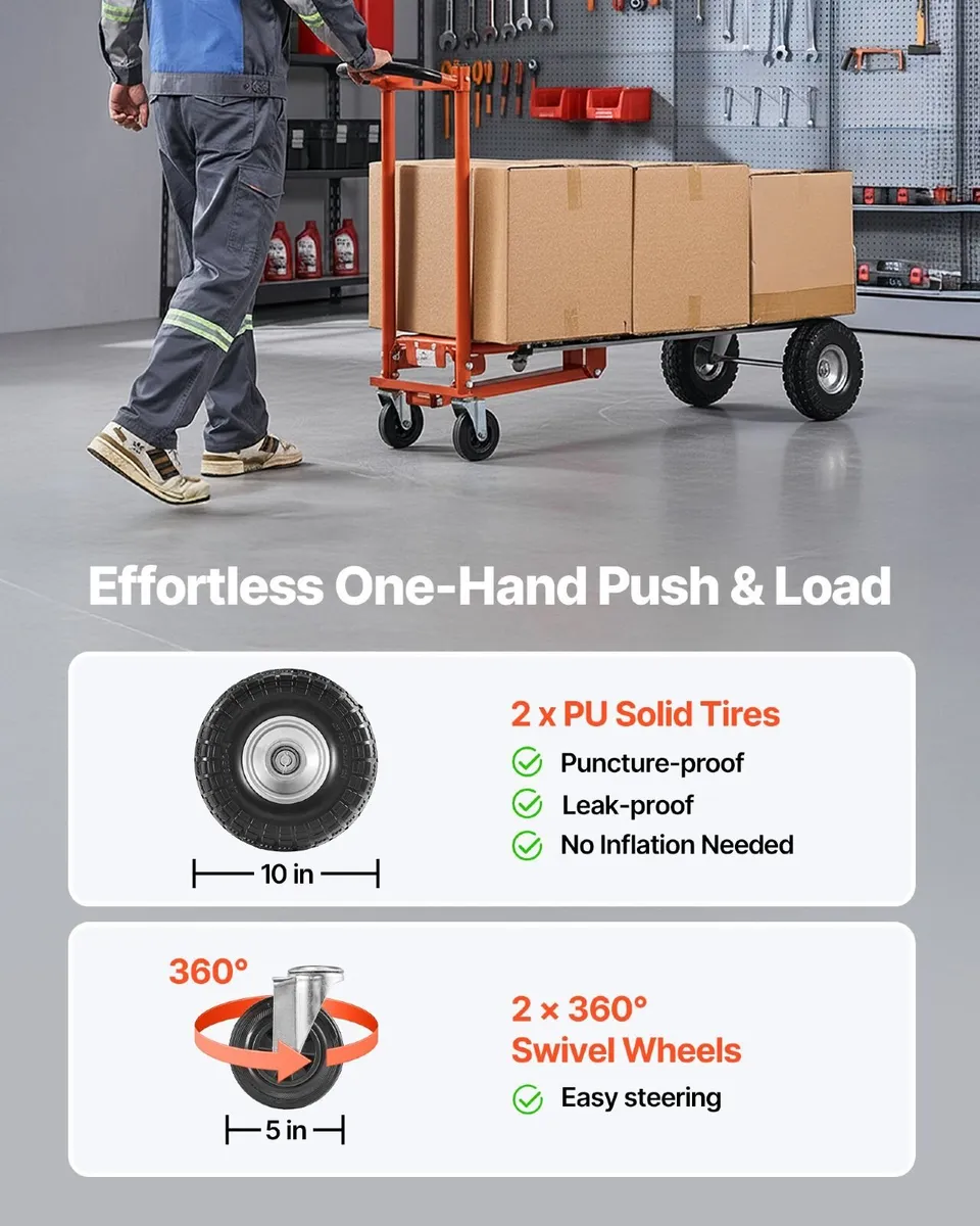 4-in-1 Convertible Hand Truck, 453.6kg - Image 3