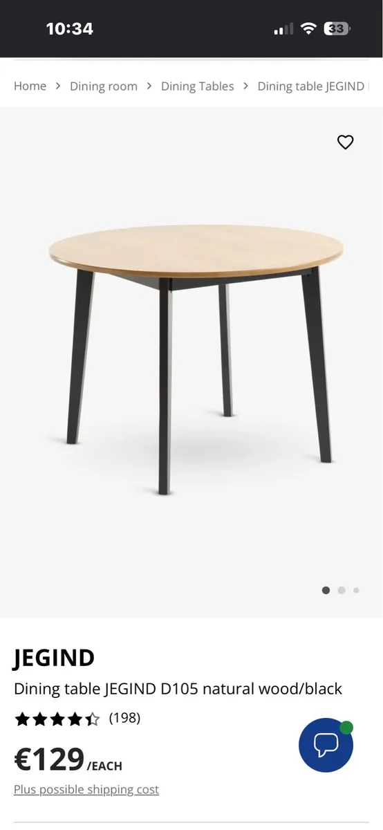 Table and chairs - Image 1