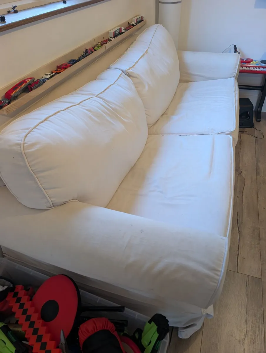 White Sofa Bed - Image 2