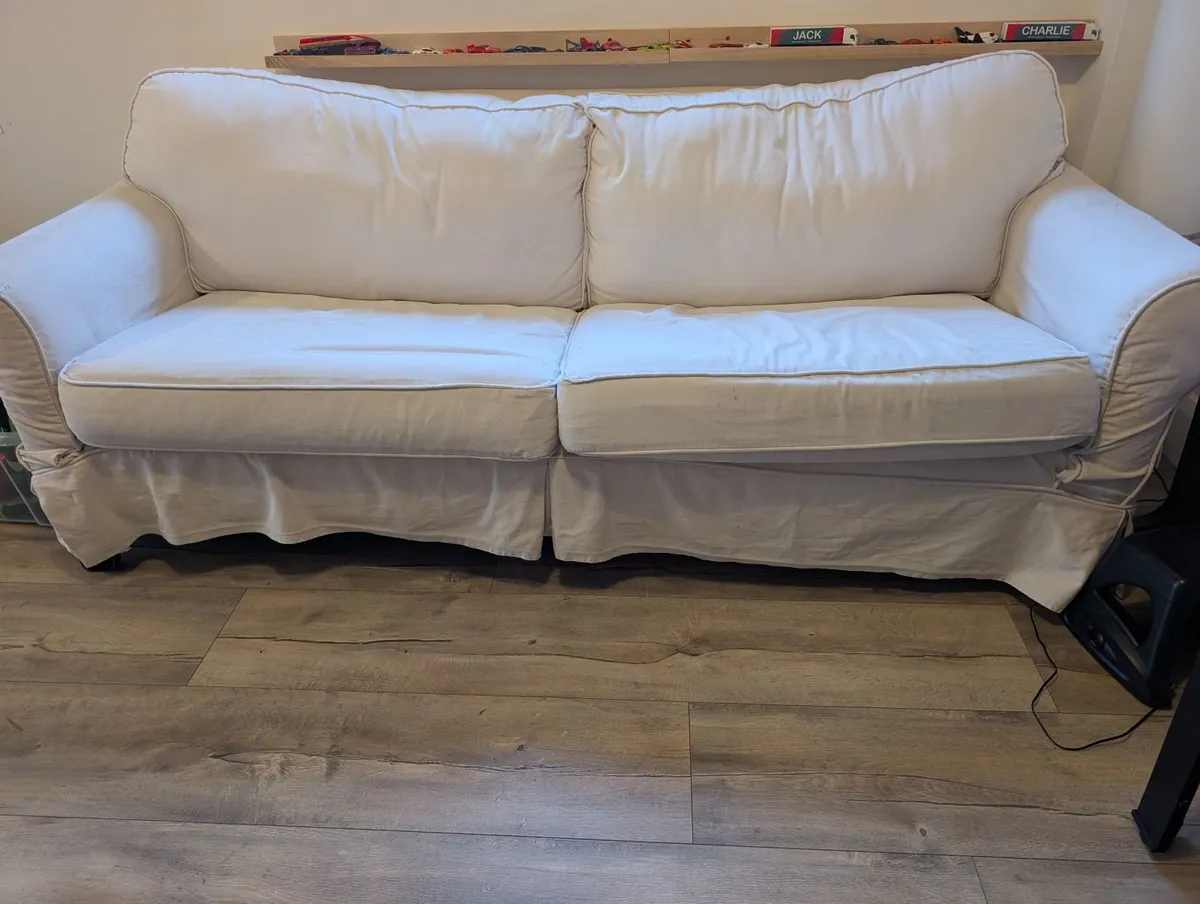 White Sofa Bed - Image 1