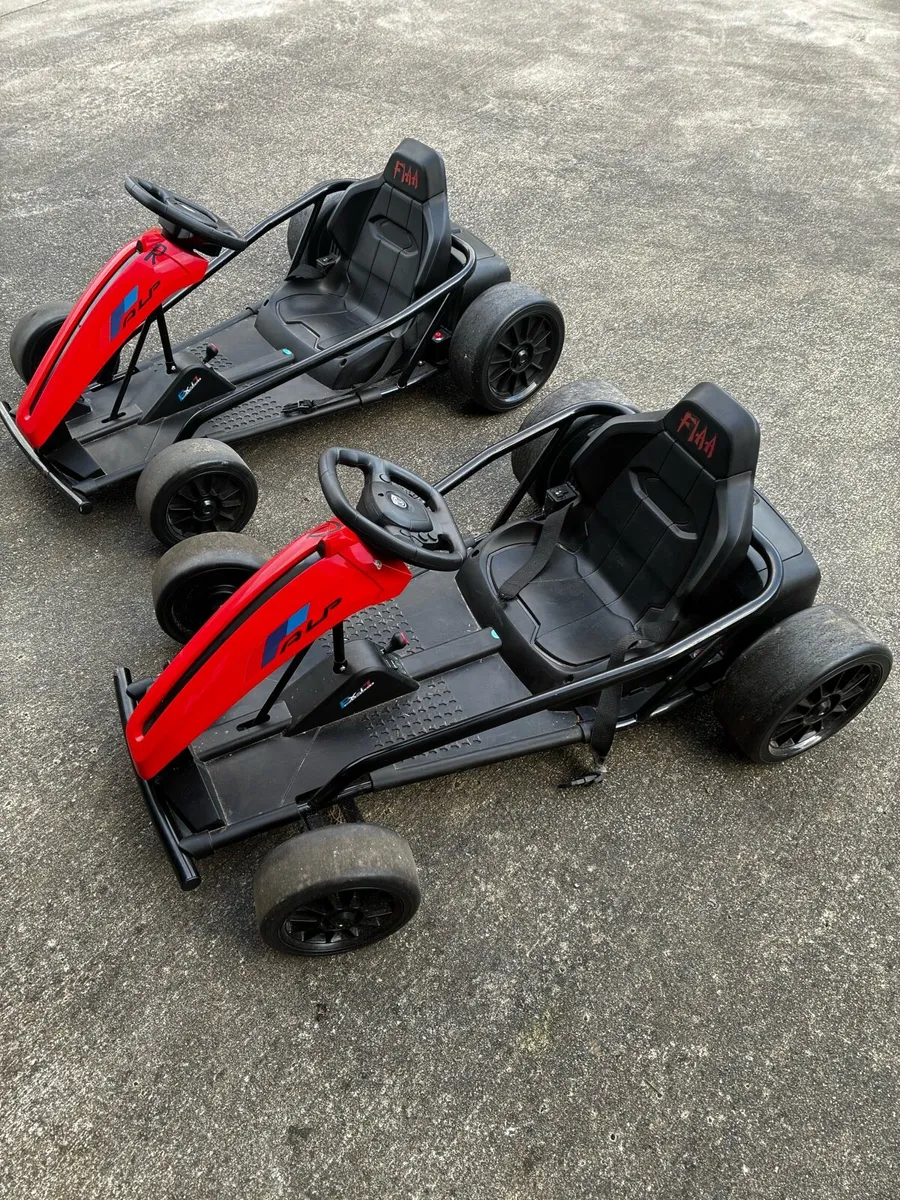 2 x 24v electric drift go-karts - Image 2