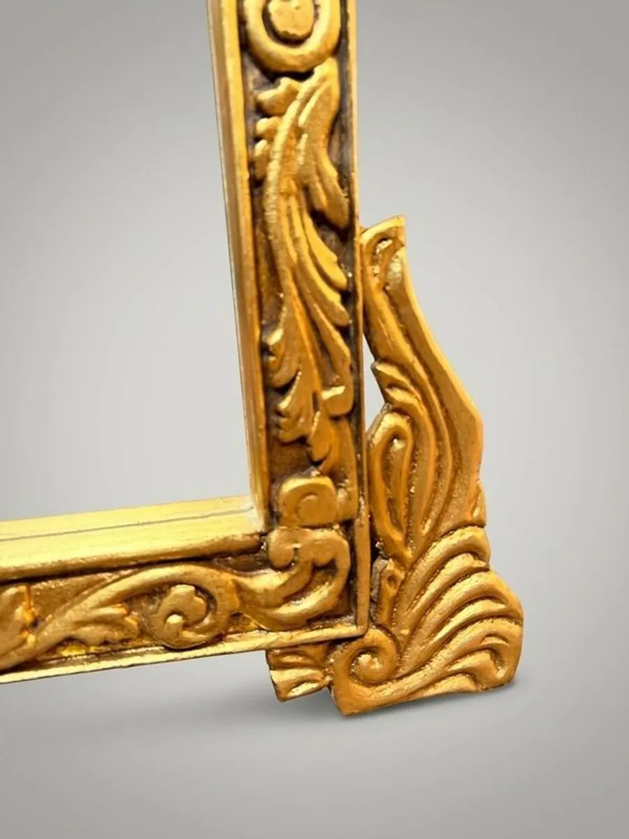 Large French-Style Gilt Wood Mirror - Image 2