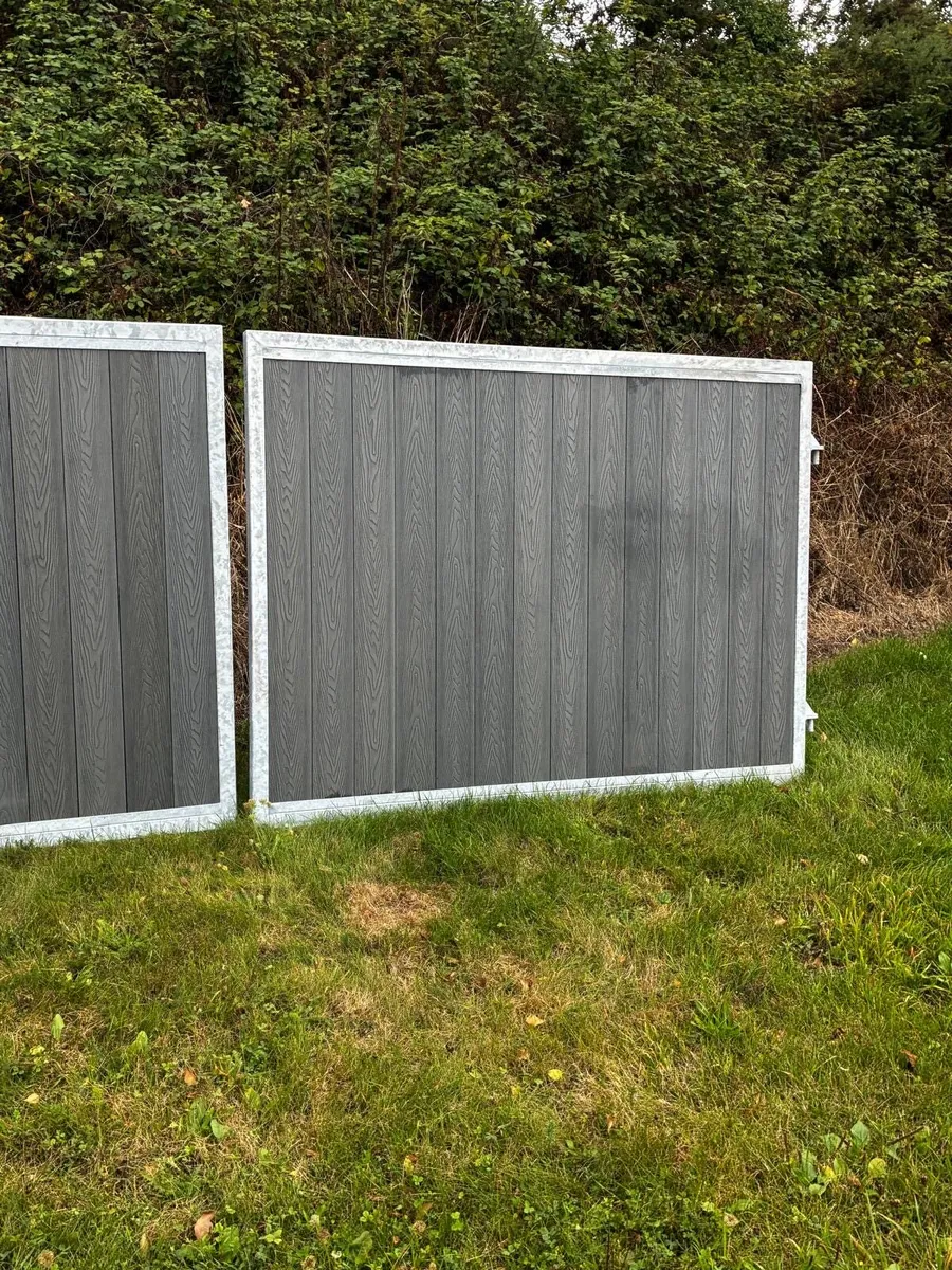 Galvanized steel gate pvc - Image 2
