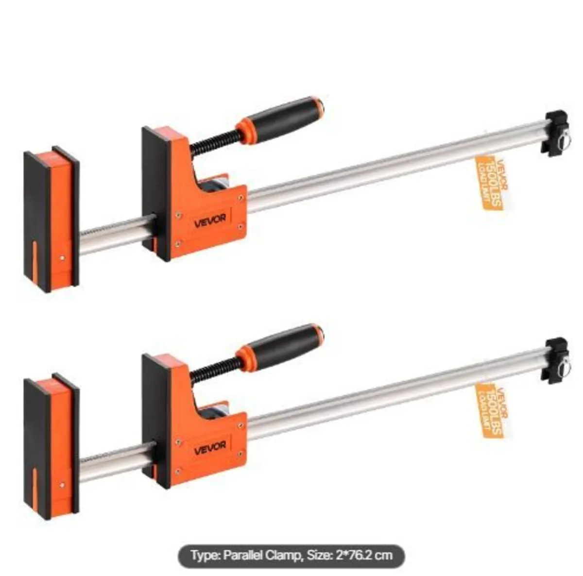 Bar Clamps for Woodworking, 2-Pack - Image 1