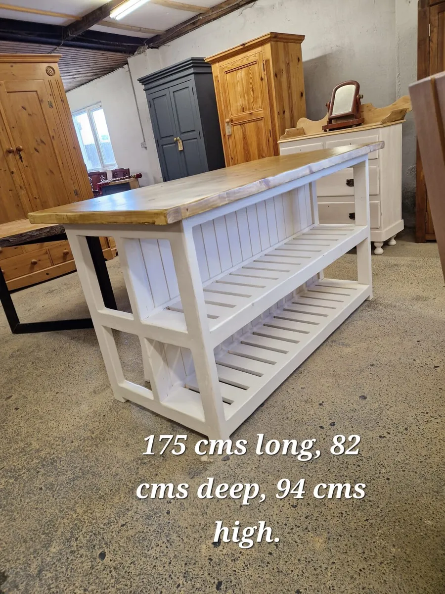 Cottage style kitchen island, butcher block - Image 3