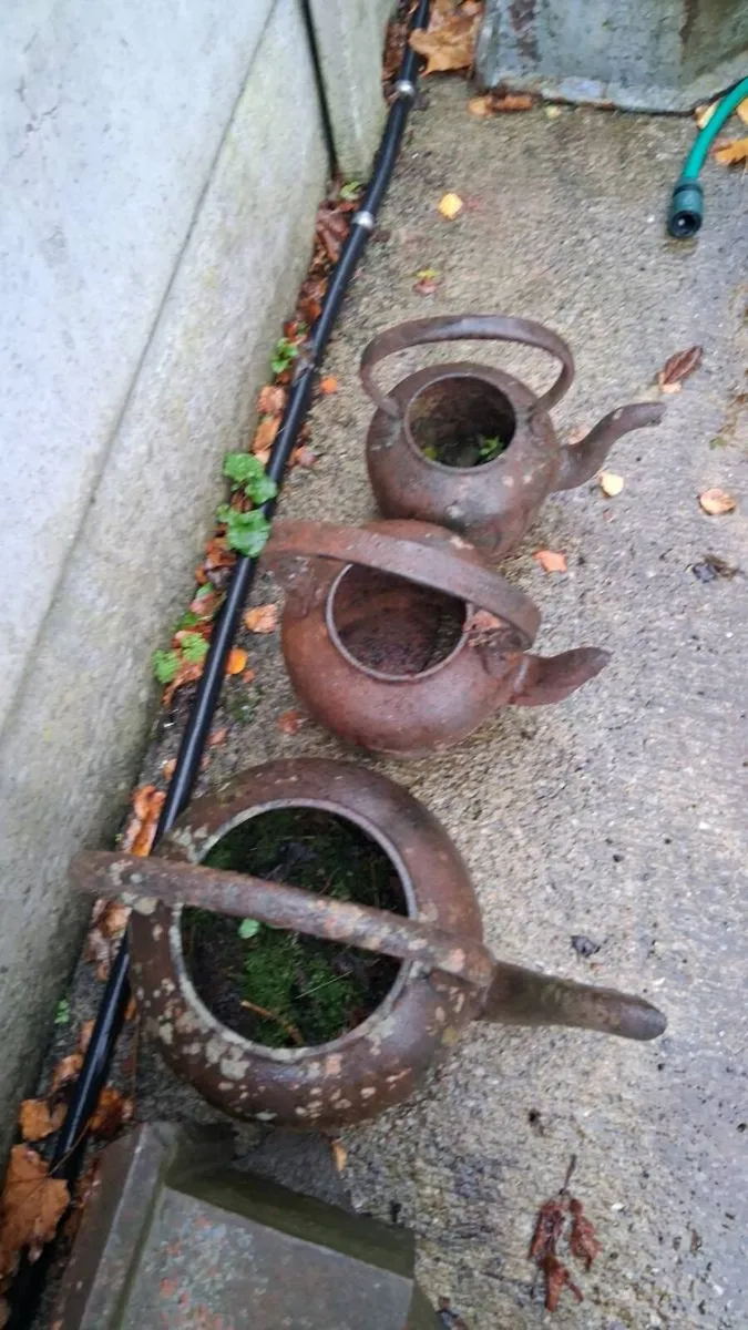 Old cast iron kettles - Image 2
