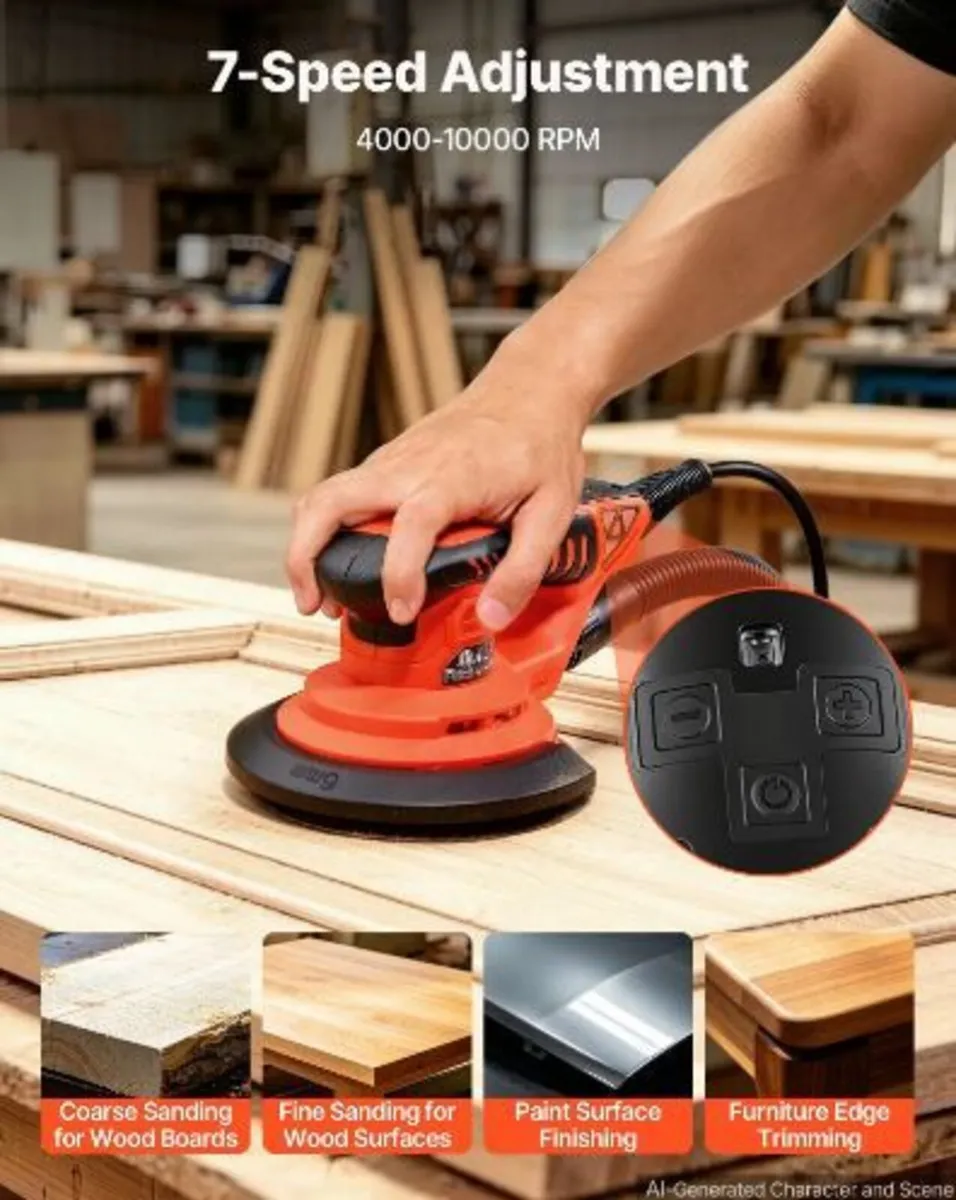152mm Random Orbital Sander 400W - Image 2