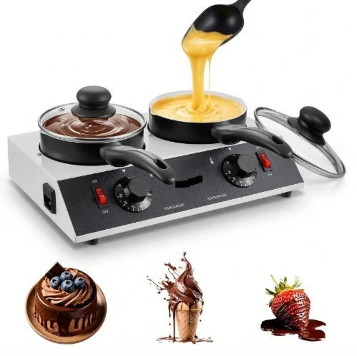 Chocolate Melting Pot - 2 x 1 L Pots - Image 4