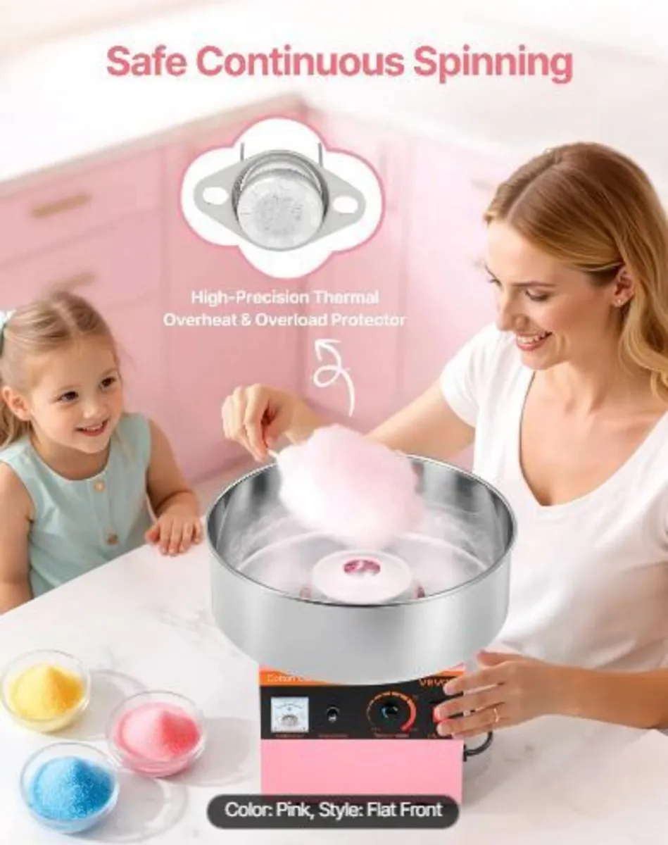 Cotton Candy Machine Commercial, 1000W - Image 2