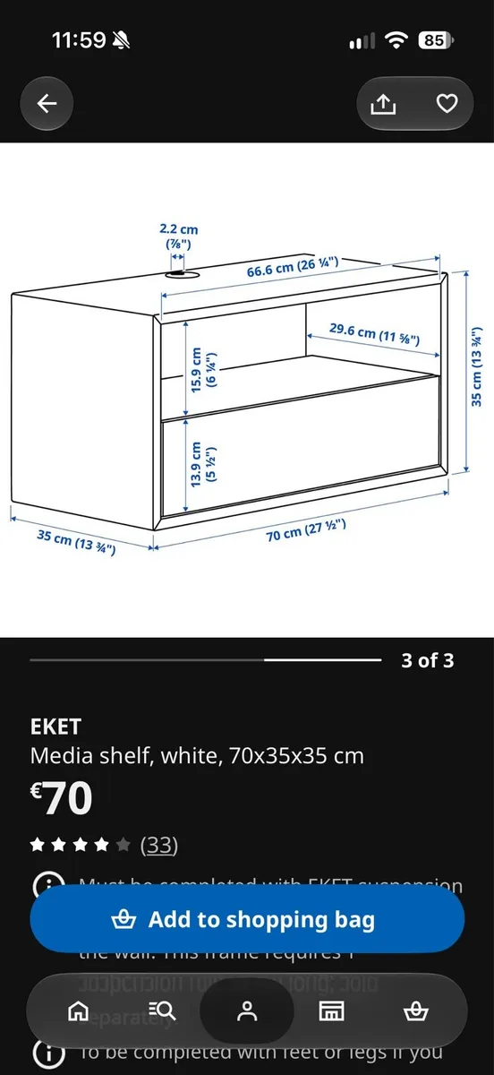 FREE - €0 - Ikea EKET media unit - Image 2