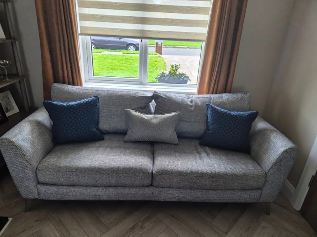 Libby Grey fabric 3+2 seater sofa - Image 1