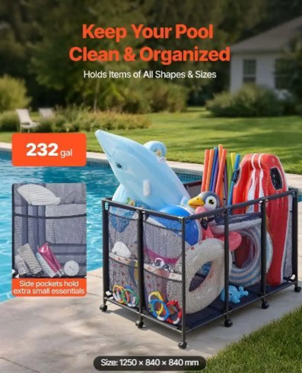 Pool Storage Bin, 125 x 84 x 84 cm - Image 2