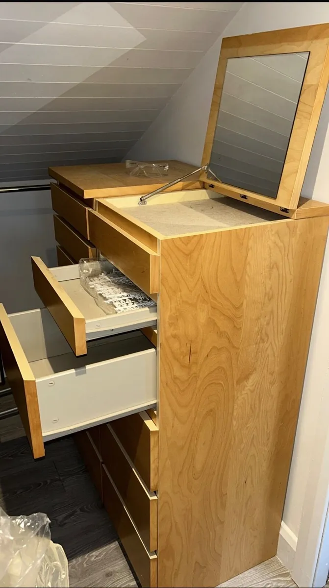 2x Tall drawer units - Image 1