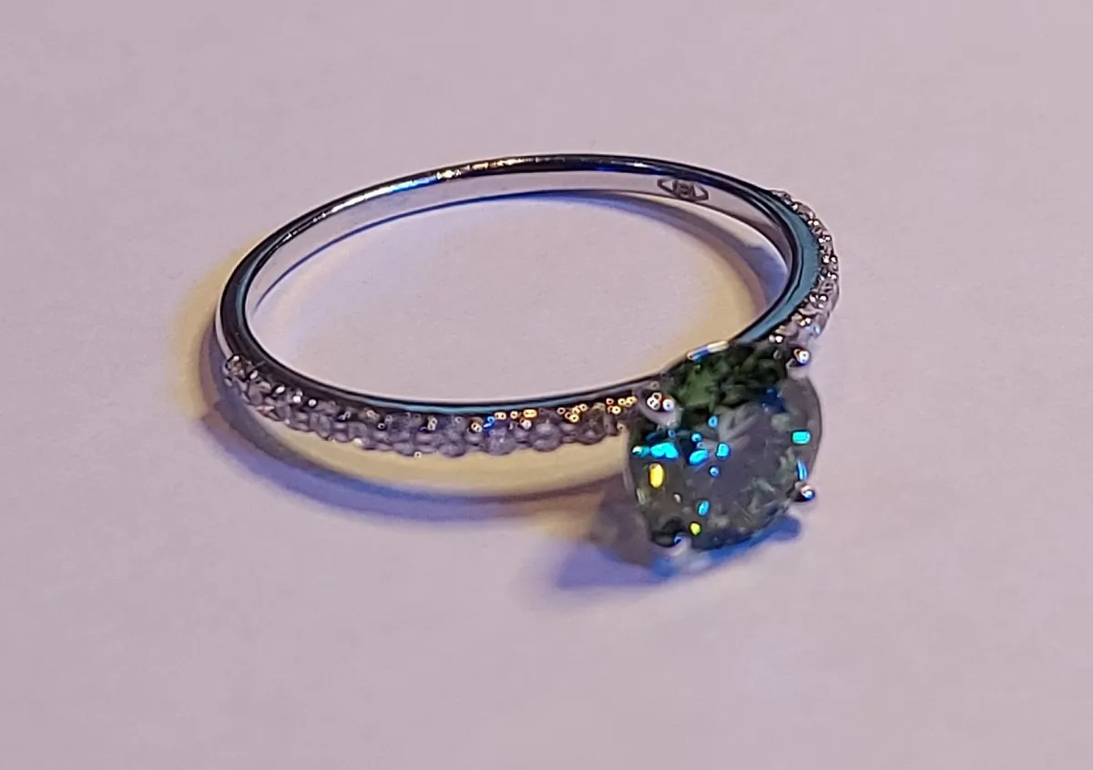 14k Gold ring with 1.22 ct Lab-Grown Diamond IGI - Image 1