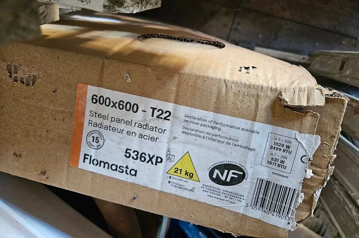 Flomasta 600x600 T22 Steel Panel Radiator - Image 1
