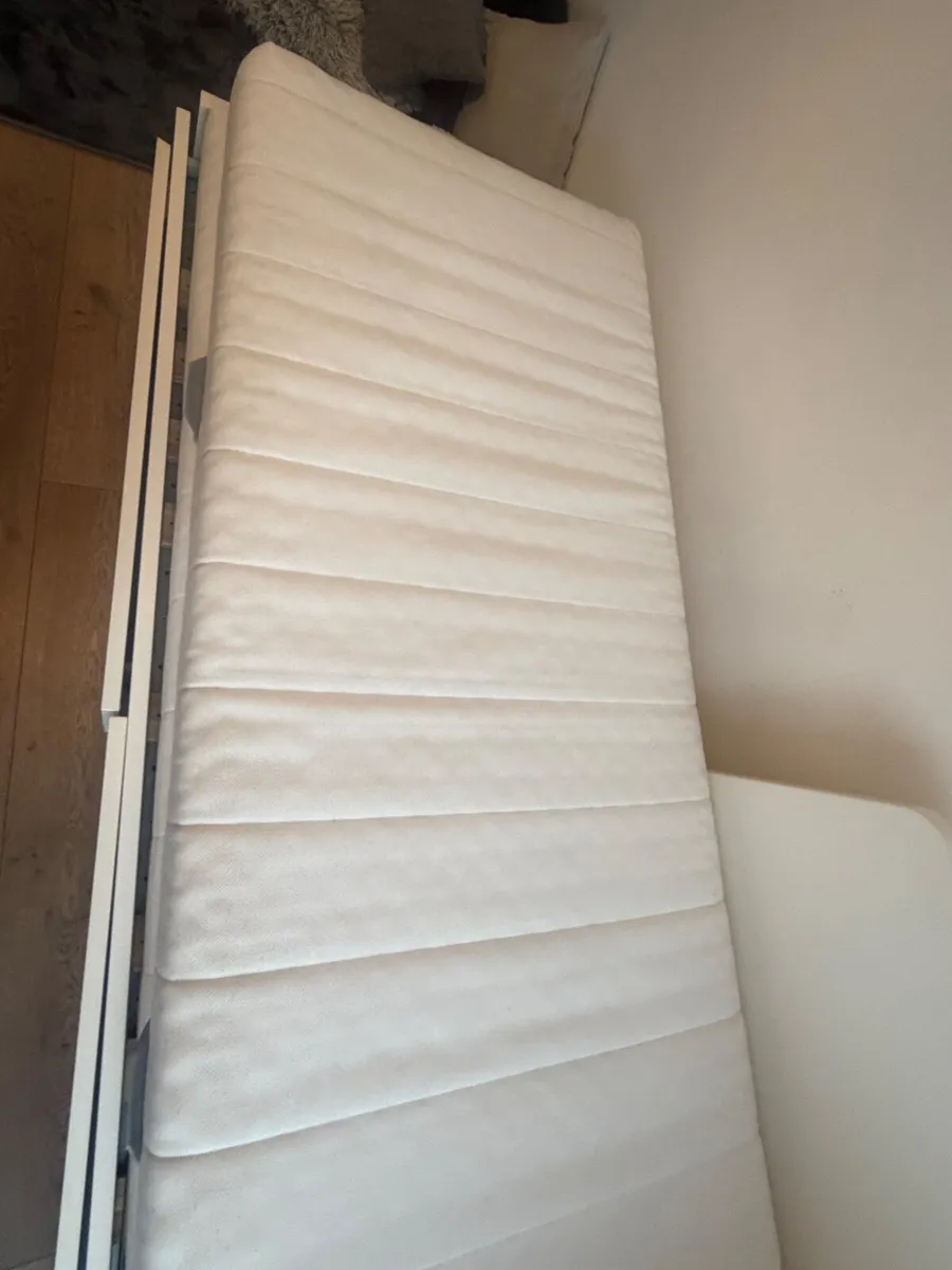 Day-bed w 2 drawers/2 mattresses, white - Image 2