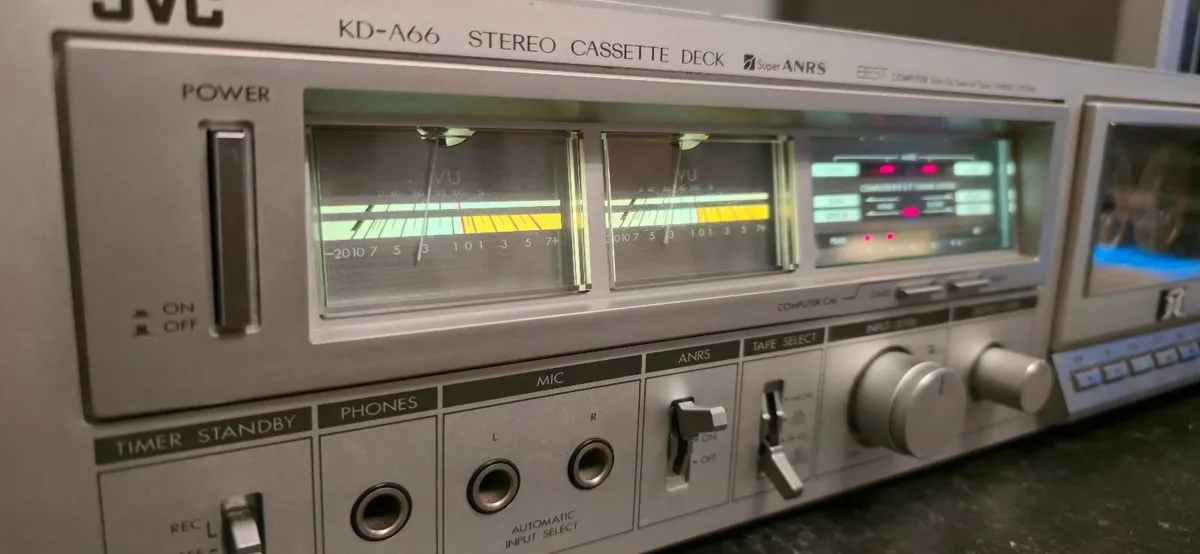 VINTAGE JVC KD-A 66 Hi-End TAPE DECK SERVICED TOP - Image 1