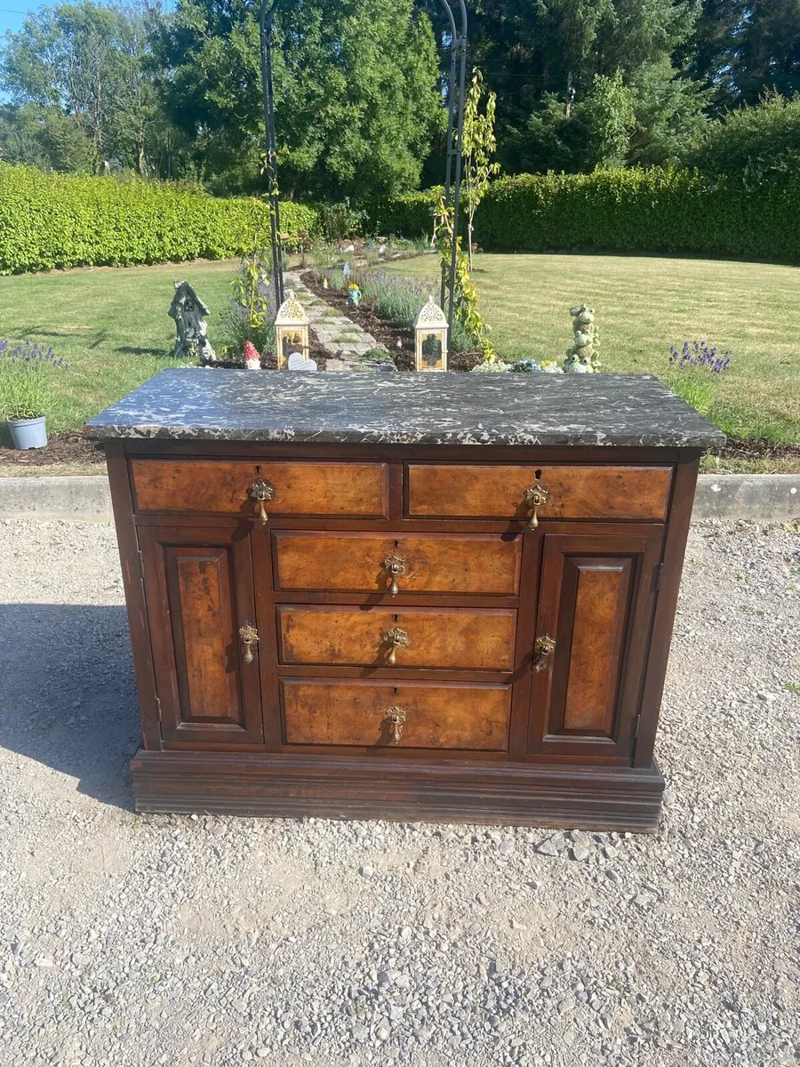 Victorian marble top dresser - Image 3