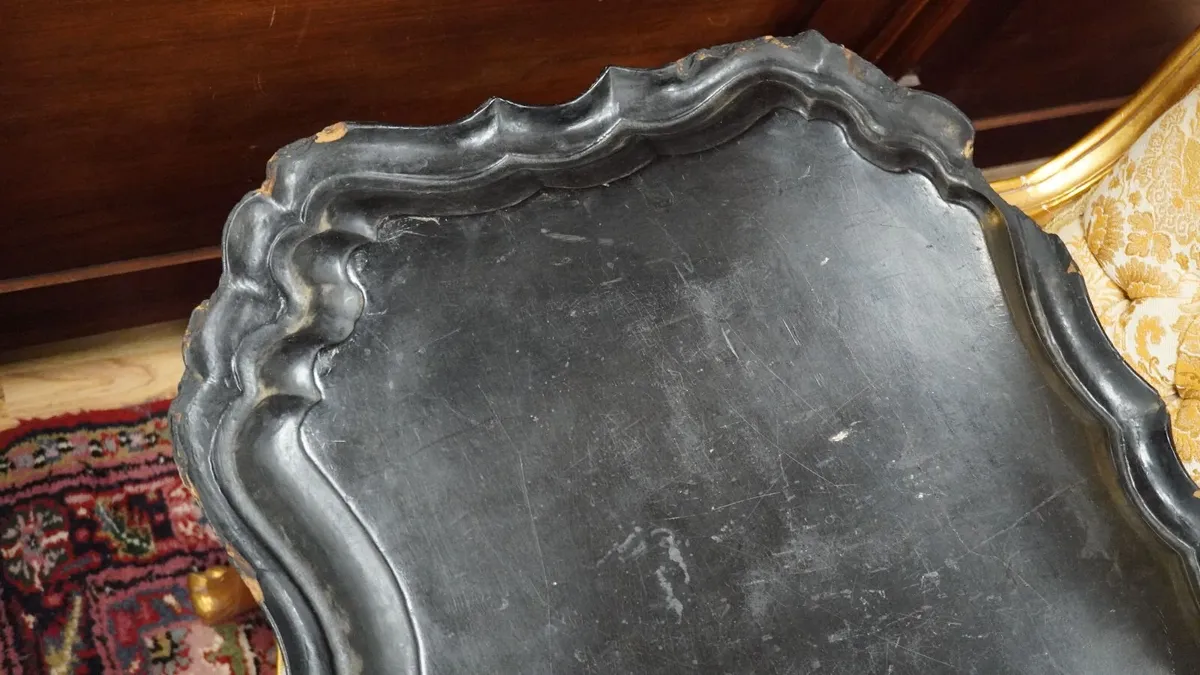 Large 19th Century Victorian Papier-Mâché Tray - Image 3