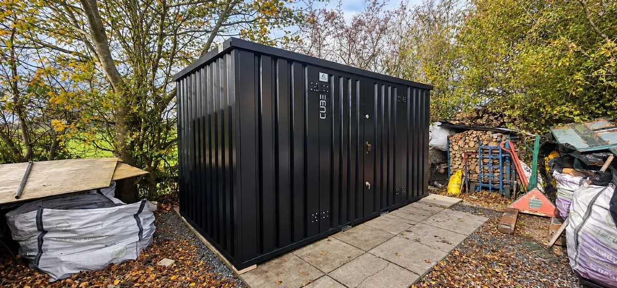 4m CUBE Steel Storage Shed – Weatherproof & Secure - Image 1