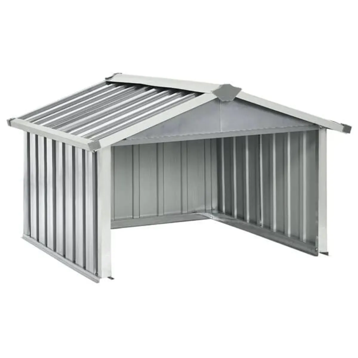 Garden Robot Lawnmower Shed 92x97x63 cm Galvanised - Image 1