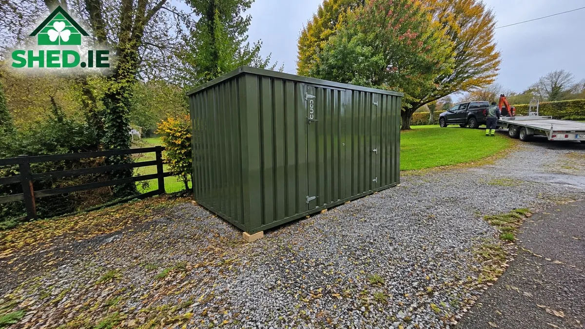 4m CUBE Steel Storage Shed – Weatherproof & Secure - Image 1