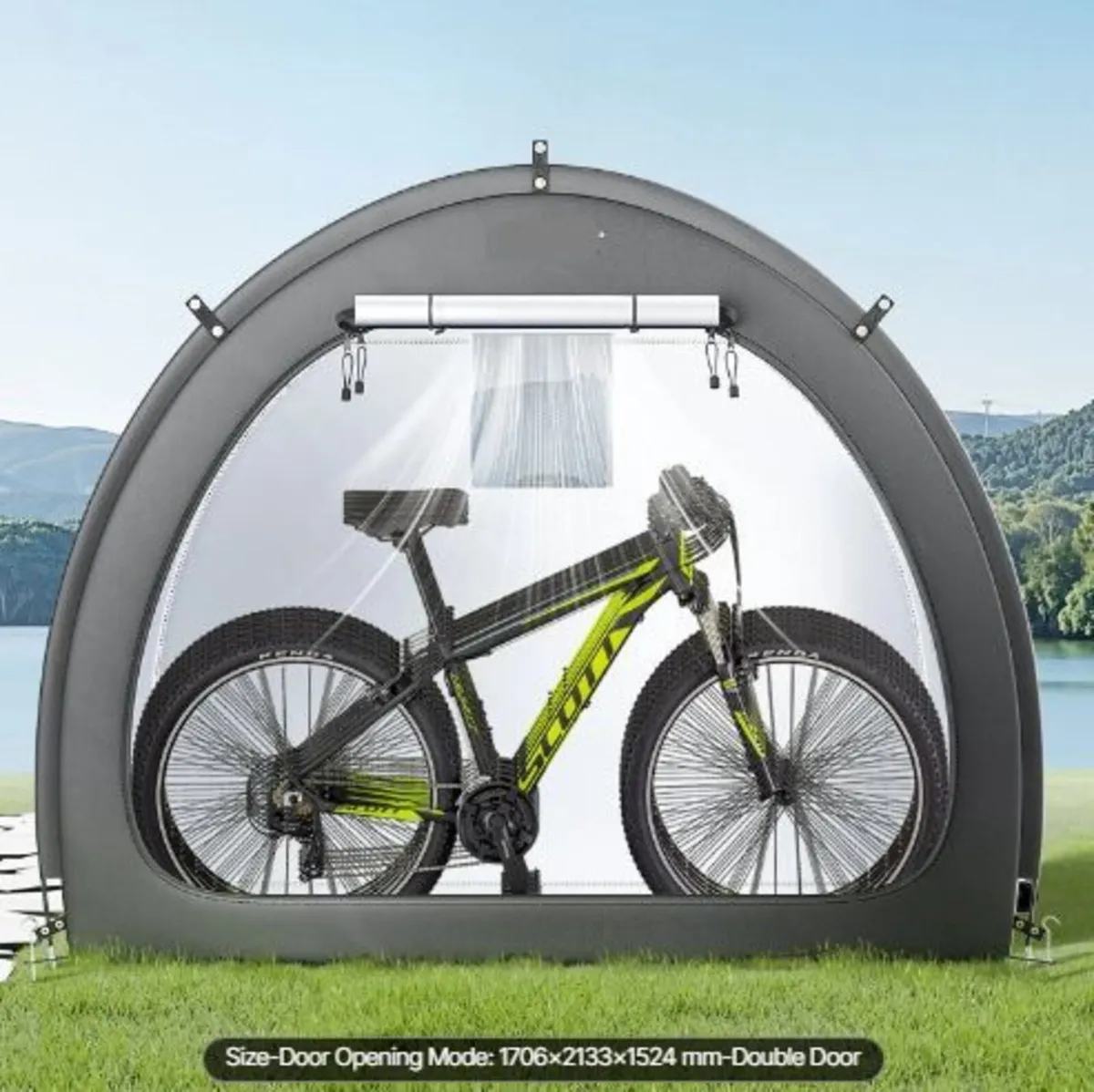 Bike Storage Tent, 4 to 5 Bikes, Outdoor - Image 2