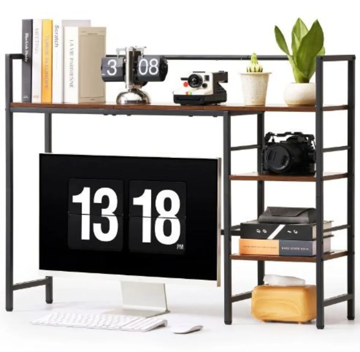 Desktop Bookshelf 4-Tier Countertop Storage - Image 4