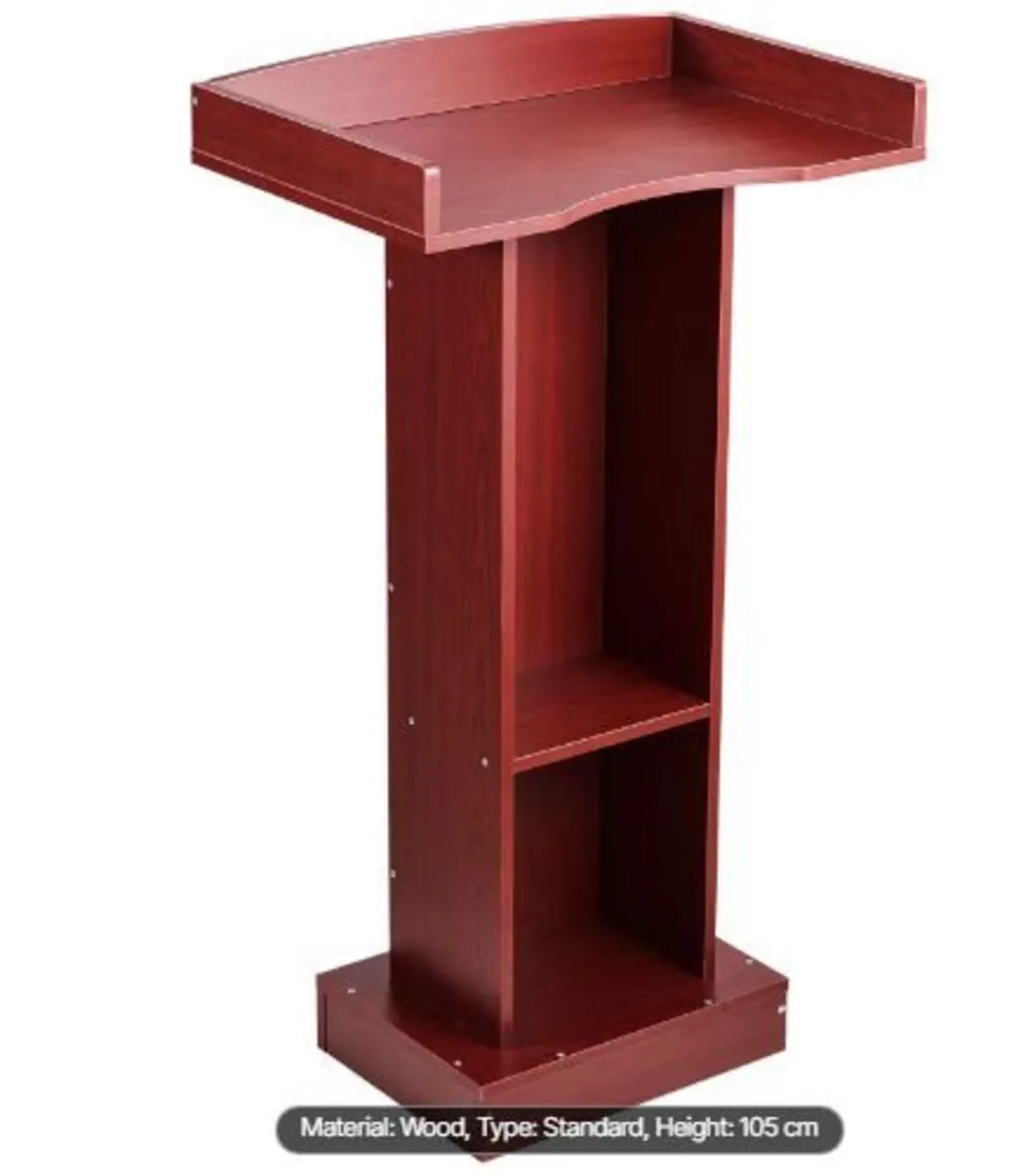 Podium Stand, 1040 mm Wooden Lectern, - Image 1