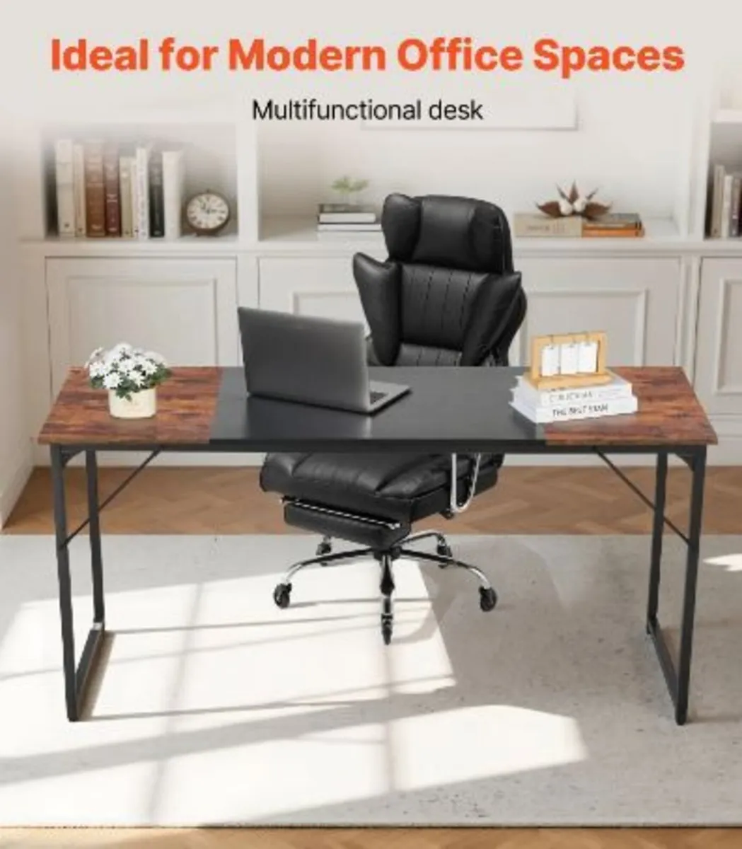 Computer Desk, 160 cm Office Gaming Desk - Image 2