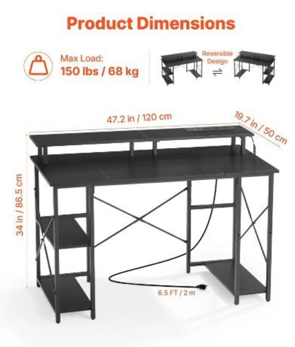 120 cm Computer Desk - Image 1
