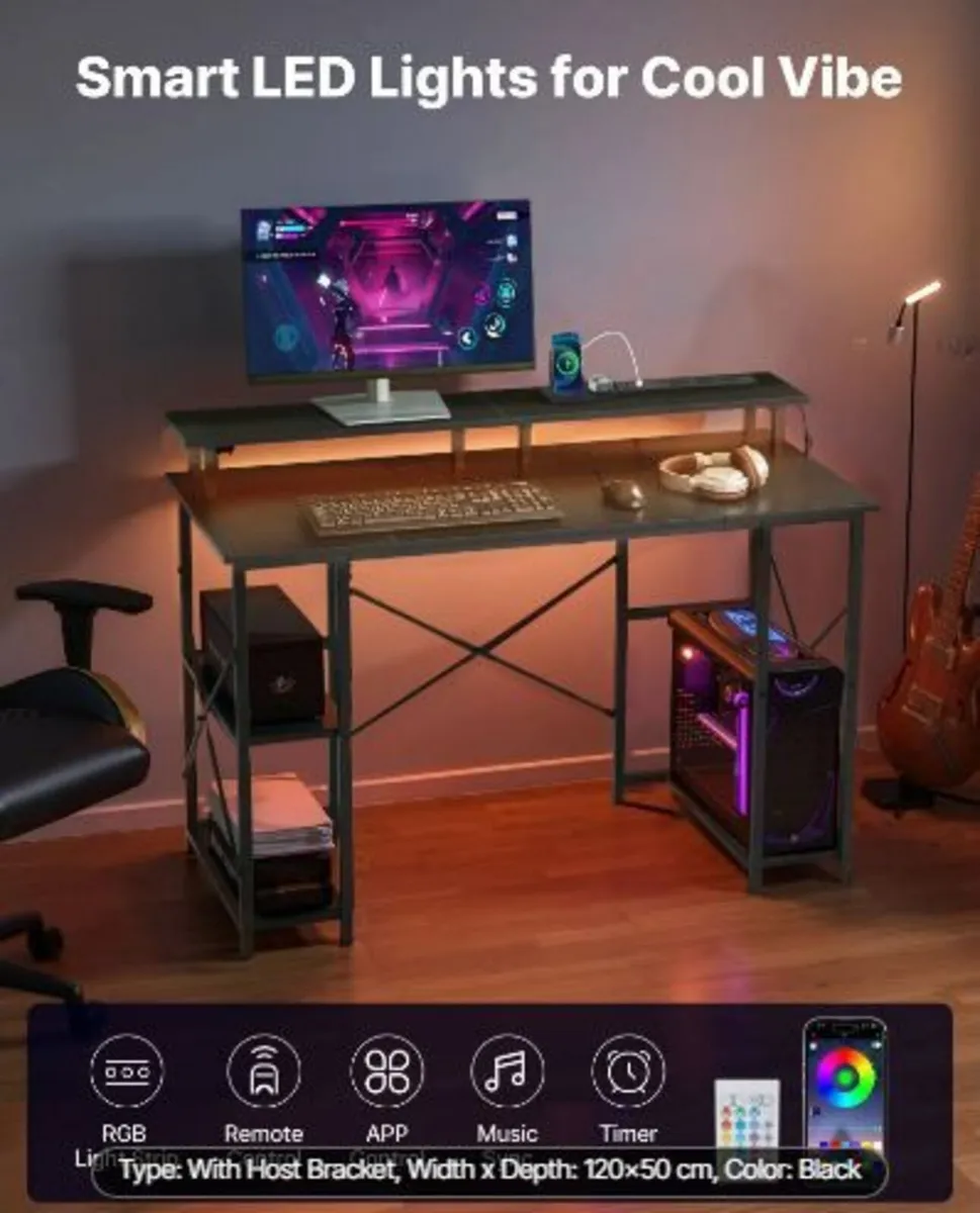 120 cm Computer Desk - Image 2