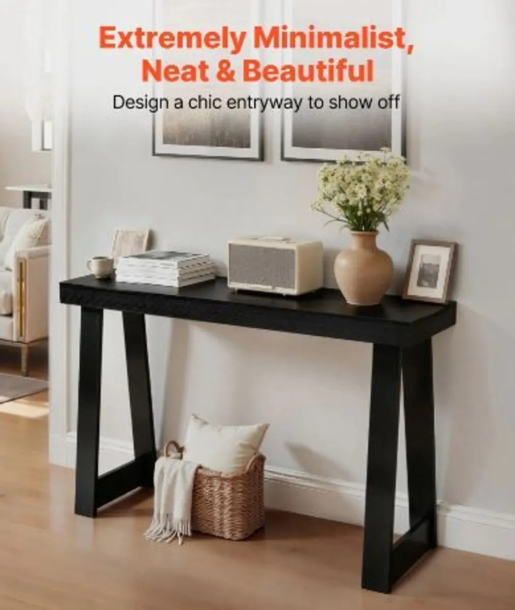 118 cm Console Table, Modern Desk - Image 2