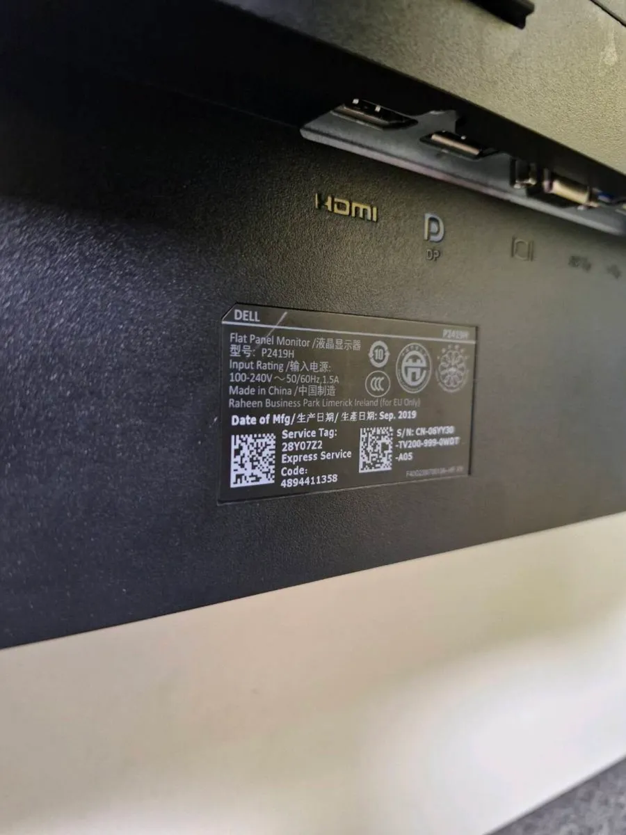 Dell 24" Monitor - Image 3