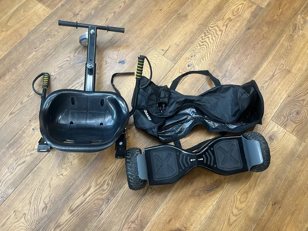 Hoverboard w/ Case + Seat - Image 1