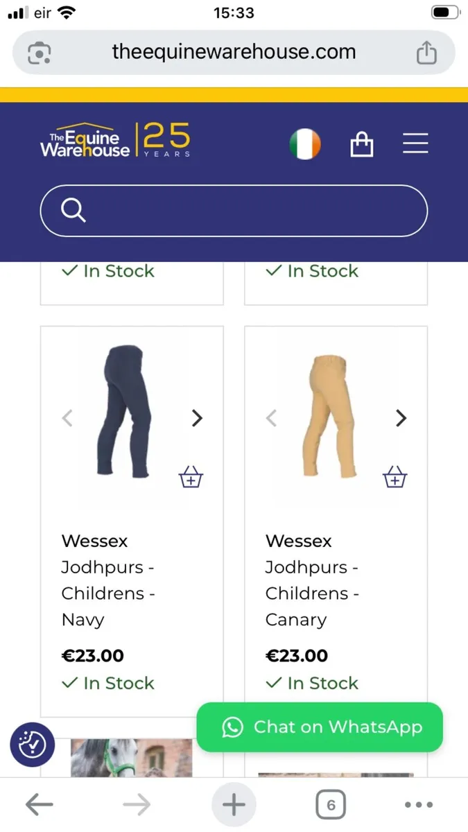 Shires Wessex kids jodphurs x 3 pairs - Image 2