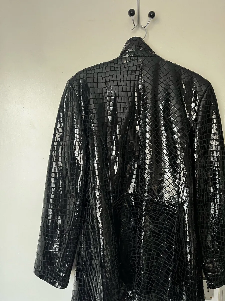 Crocodile real  leather jacket - Image 3