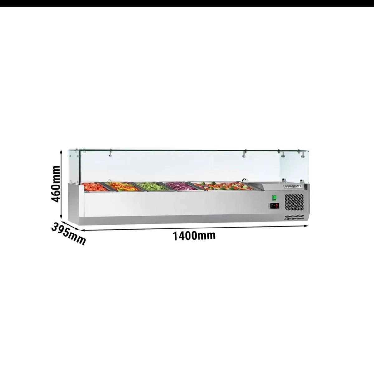 Commercial countertop salad unit - Image 1