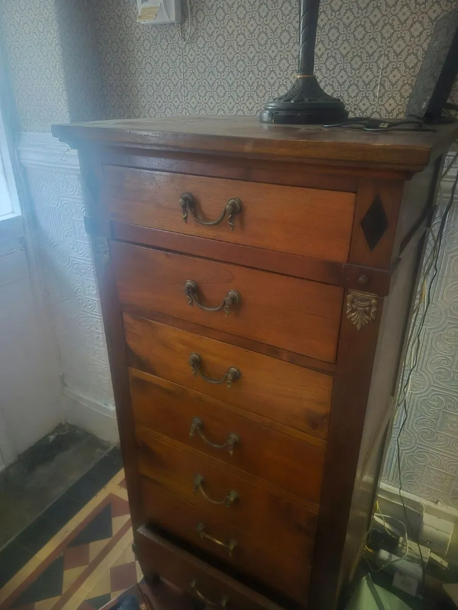 Tall Wooden Chest of Drawers