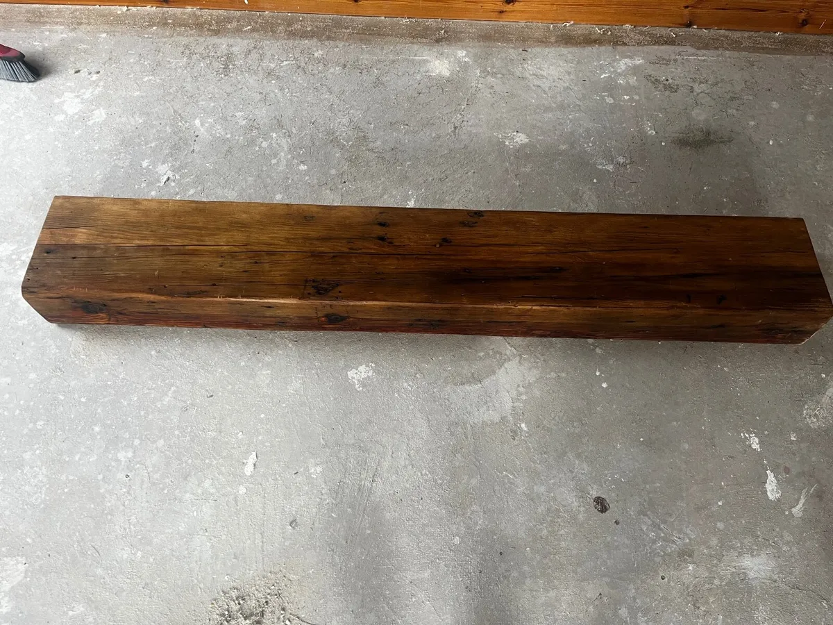 Reclaimed solid wooden beam