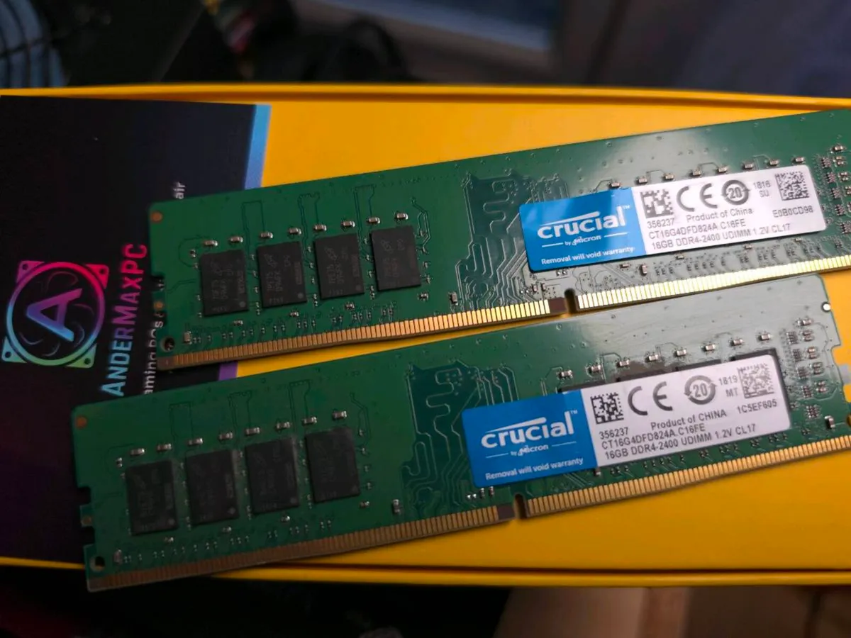 Crucial 32GB DDR4-2400 RAM Kit (2×16GB) – Desktop - Image 2
