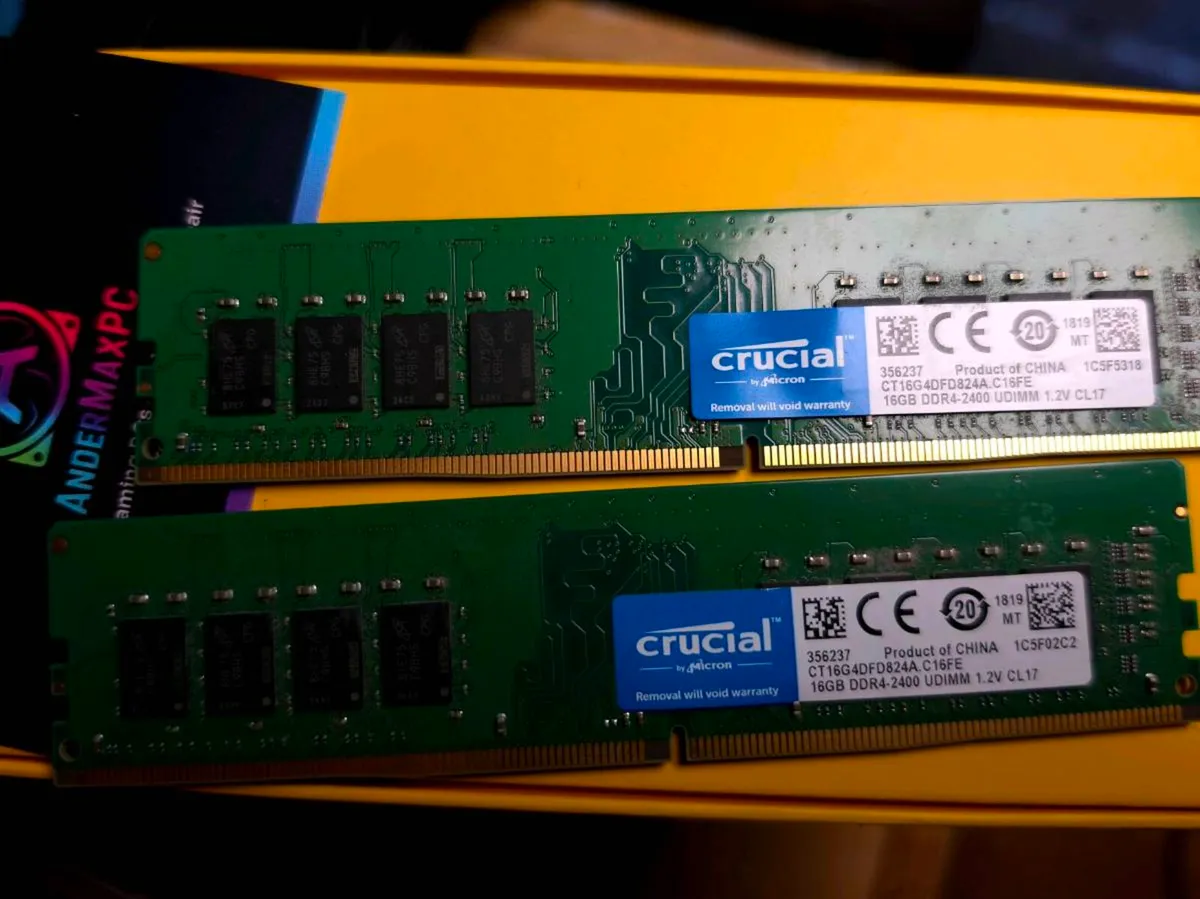 Crucial 32GB DDR4-2400 RAM Kit (2×16GB) – Desktop - Image 3
