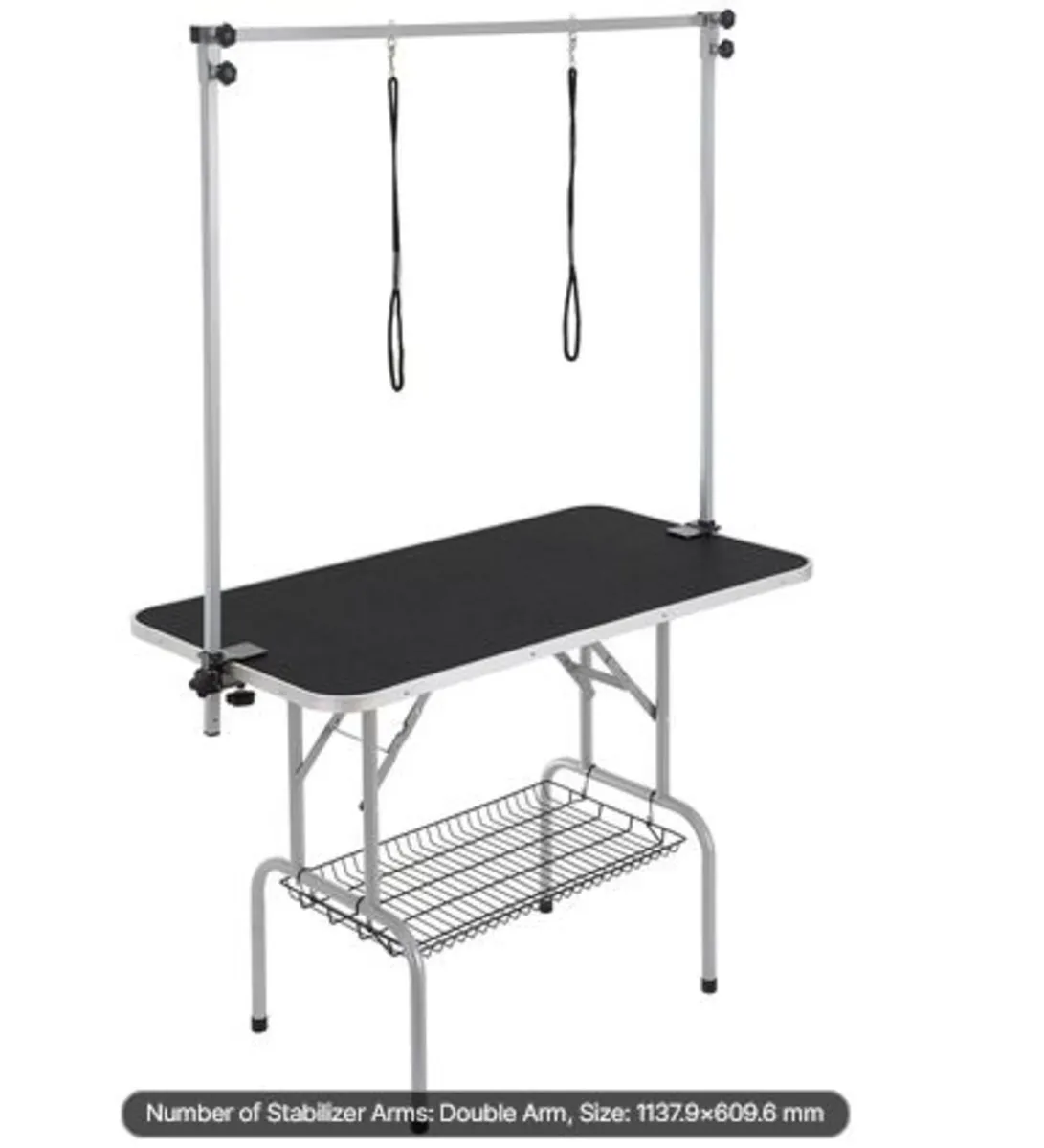 Pet Grooming Table Two Arms with Clamp, 117cm Dog - Image 1