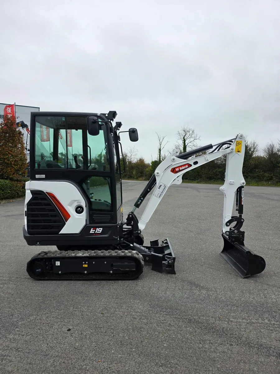 NEW Bobcat E19 Mini Digger | From €118 p/ week - Image 2