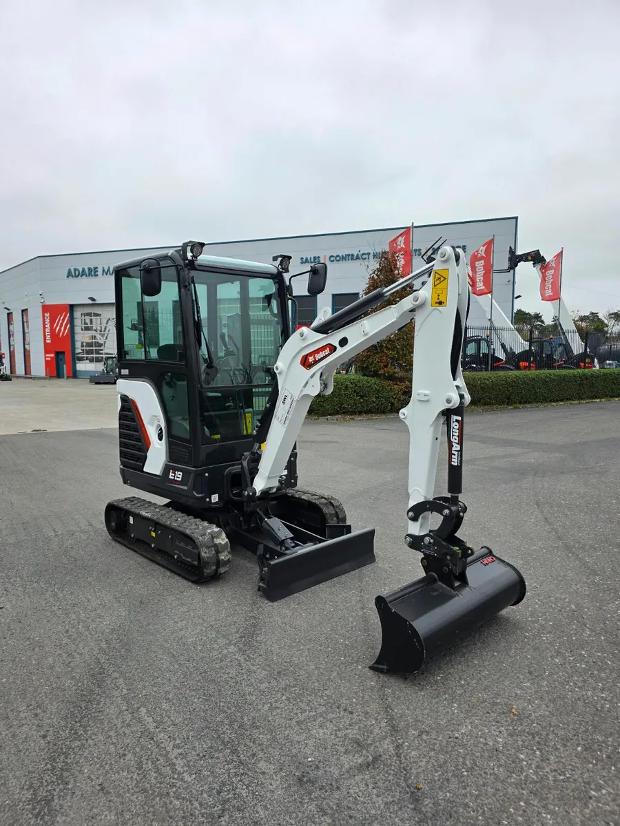 NEW Bobcat E19 Mini Digger | From €118 p/ week - Image 1