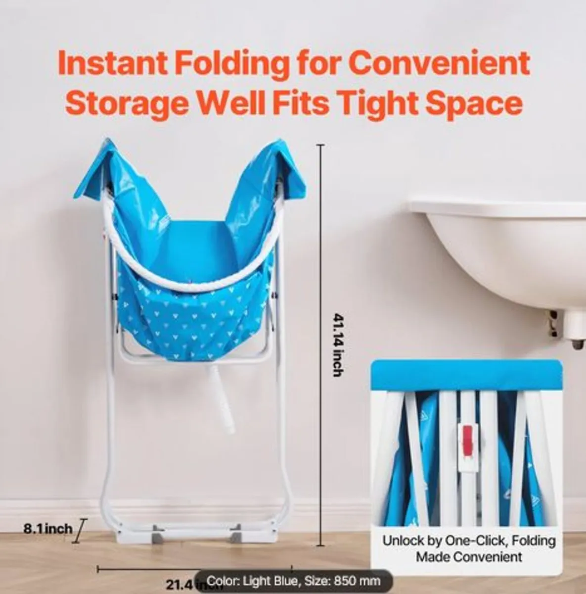 Portable Dog Bathtub, Elevated & Foldable Space- - Image 2