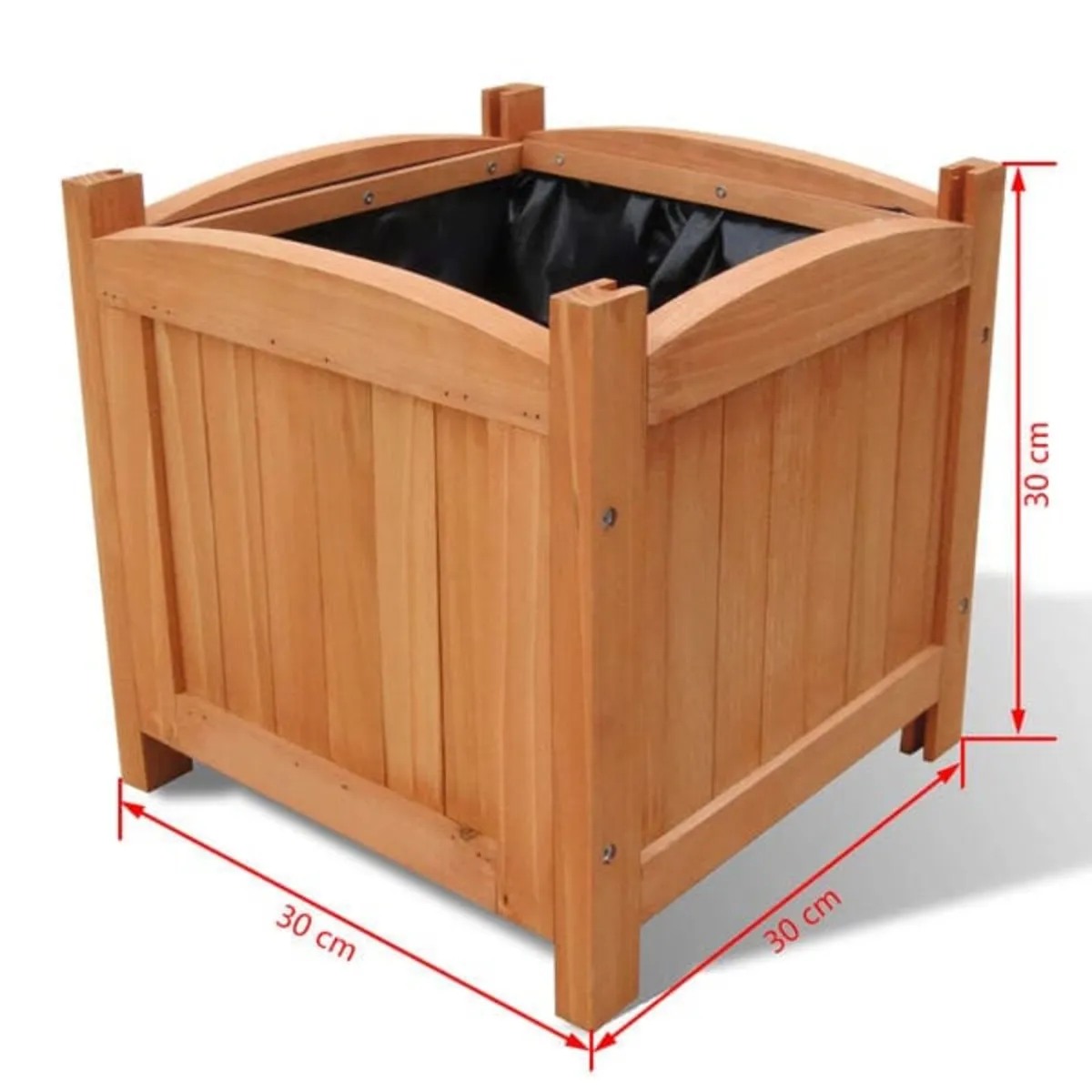 Wooden Raised Bed 30 x 30 x 30 cm Set of 2

Descri - Image 4