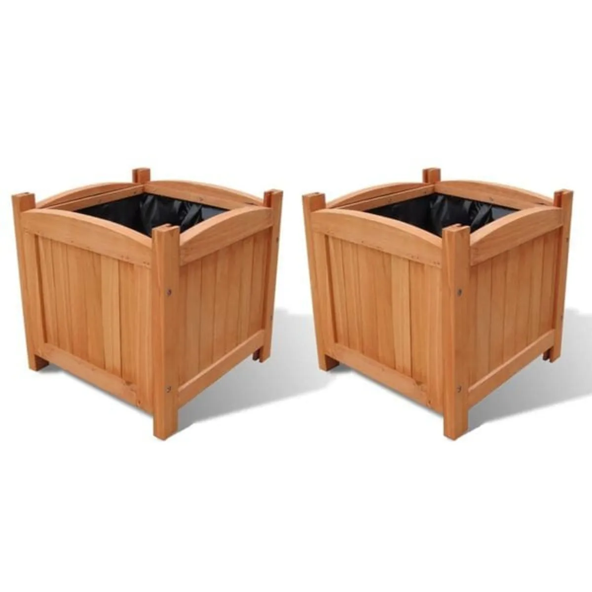 Wooden Raised Bed 30 x 30 x 30 cm Set of 2

Descri - Image 1