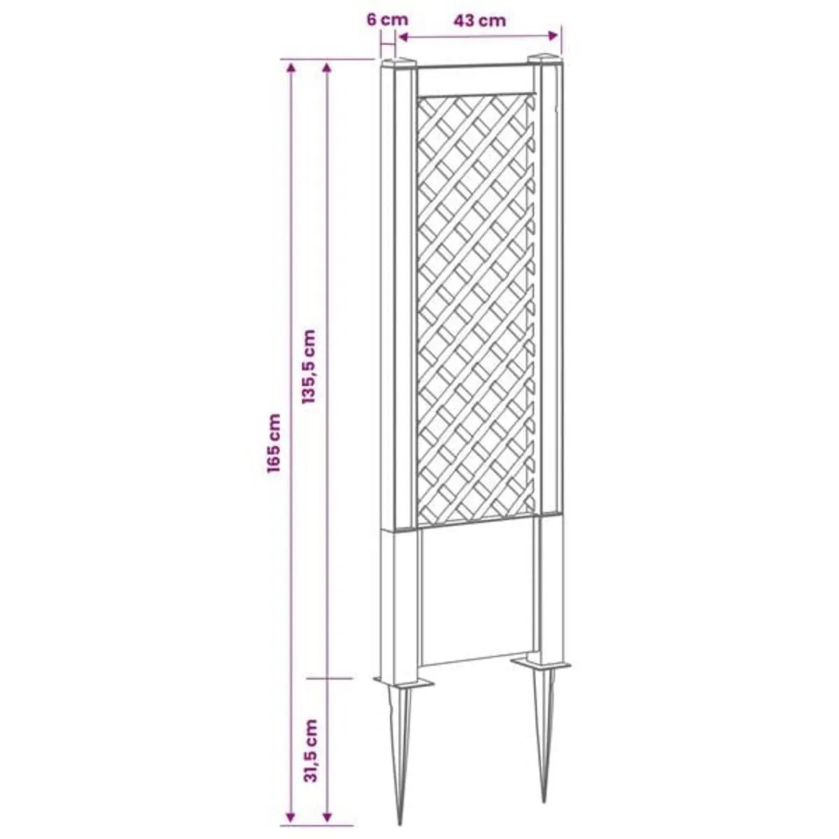 Trellis with Spike PP White

Description
This dura - Image 4